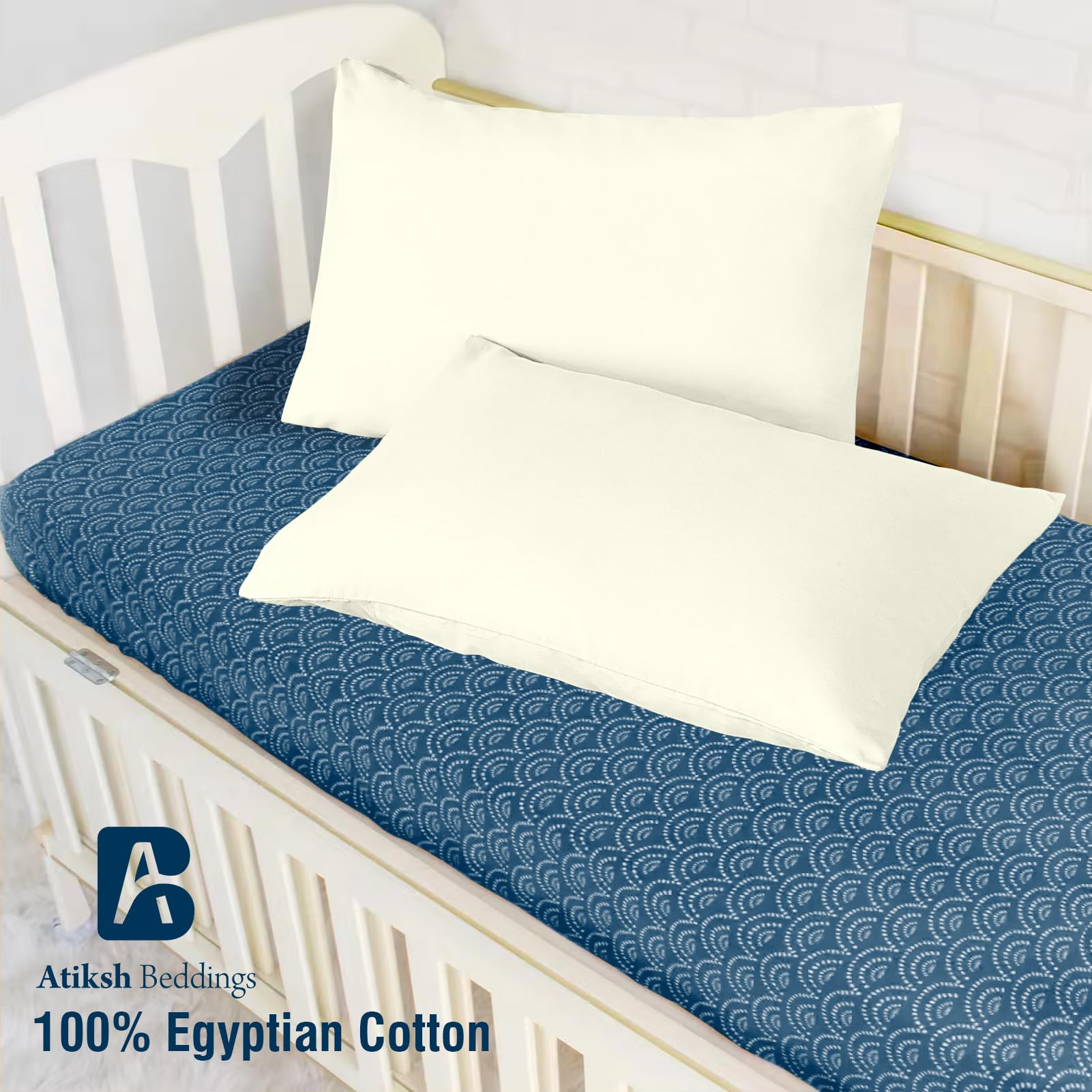 Atiksh Beddings Egyptian cotton close-up shows breathable sateen weave