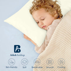 Atiksh Beddings zipper closure detail keeps pillow in place
