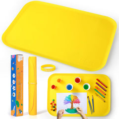 AtMini silicone craft mat 24x16 giant workspace keeps art area organized and spacious