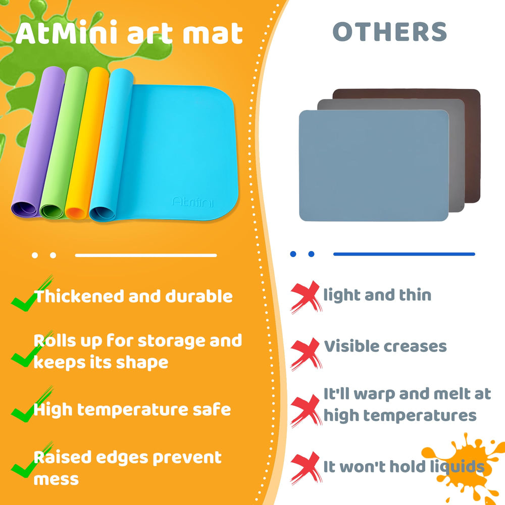 AtMini silicone tape-included for easy transport and storage