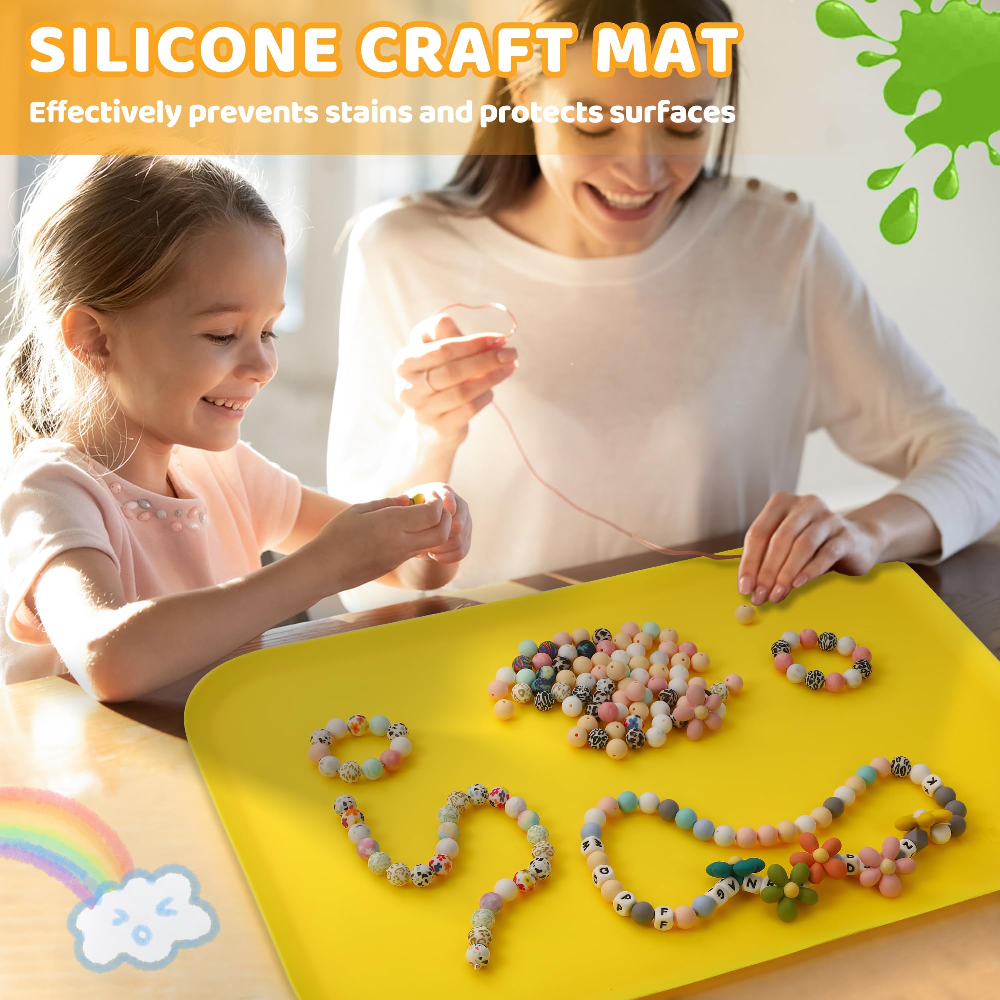 AtMini versatile-use mat supports painting, resin, clay, sand art, and more