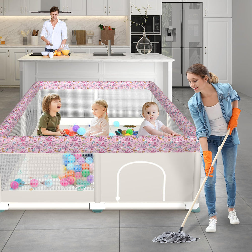Atofter baby playpen suitable for indoor outdoor use supports versatile playtime.