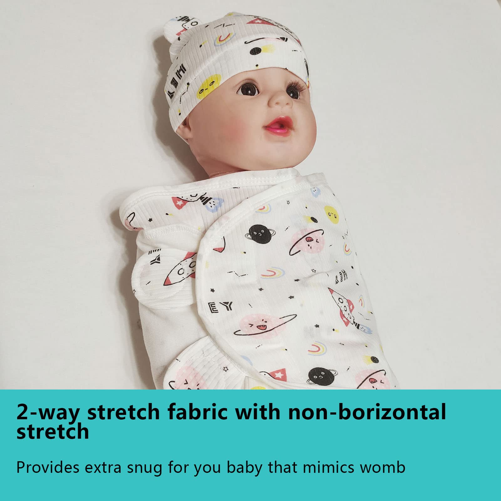 ATONGQI swaddle wrap soft-organic cotton pink illustrates cozy comfort for calm evenings