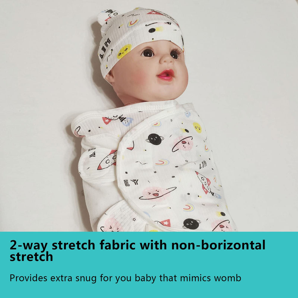 ATONGQI swaddle wrap soft-organic cotton pink illustrates cozy comfort for calm evenings