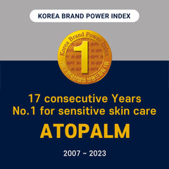 ATOPALM MLE Lotion pump dispenser demonstrates easy, controlled daily application.