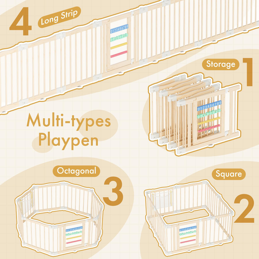 Atoping playpen base features suction cups to help anchor on different floors.