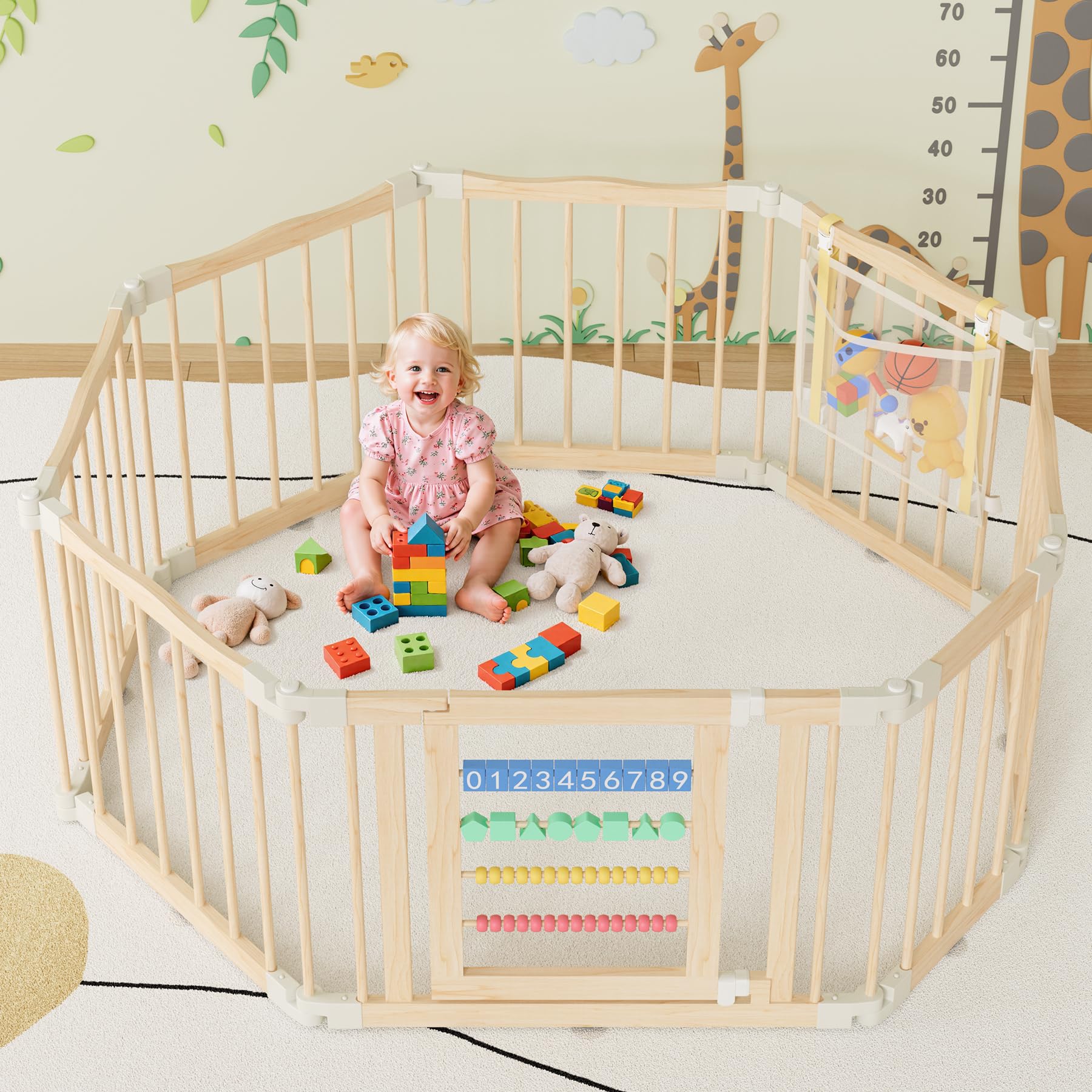 Atoping playpen multi-shape configurations include polygon, square, and zigzag.