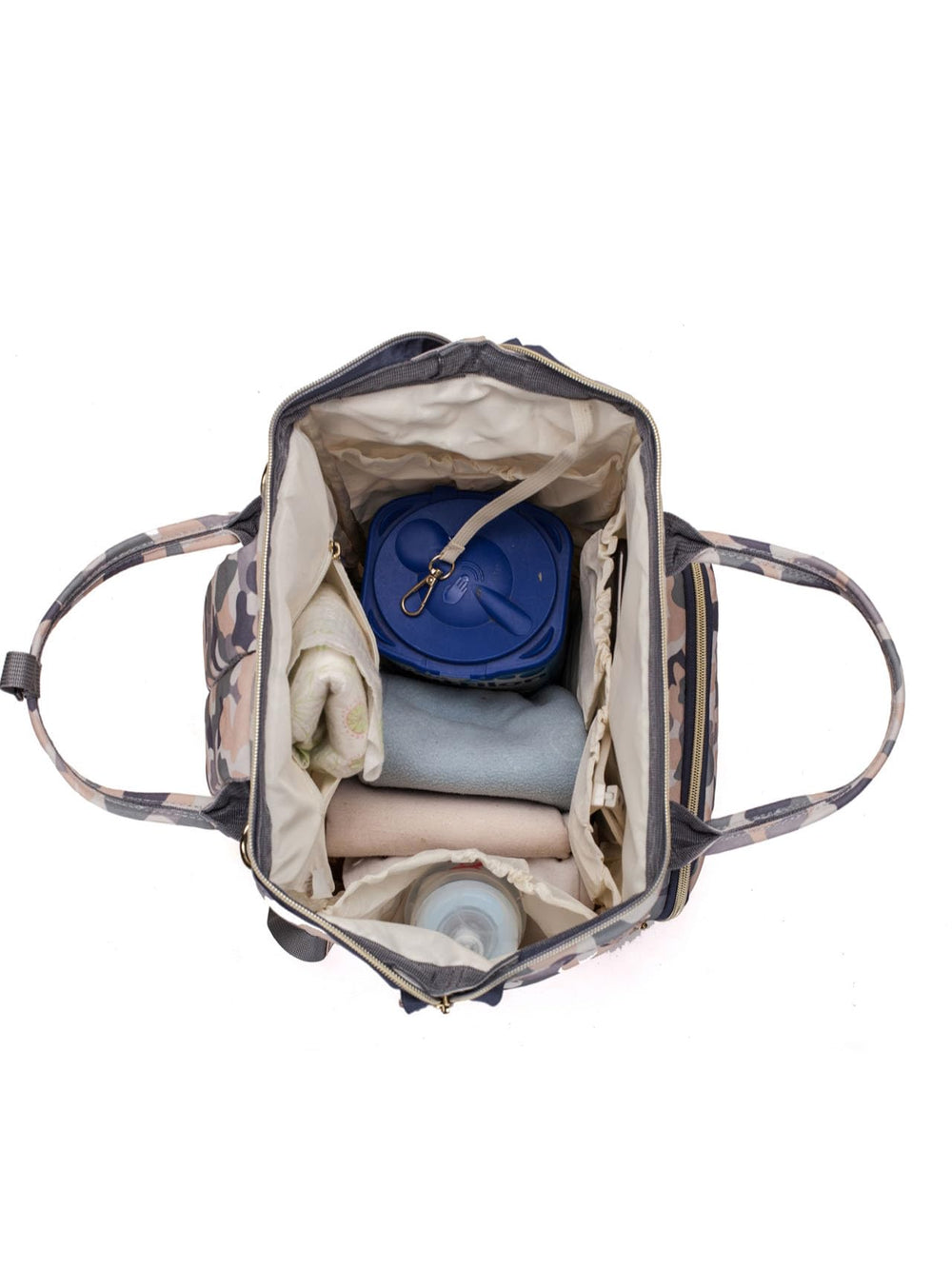Atsabdas camo backpack with multi-pocket layout for organization