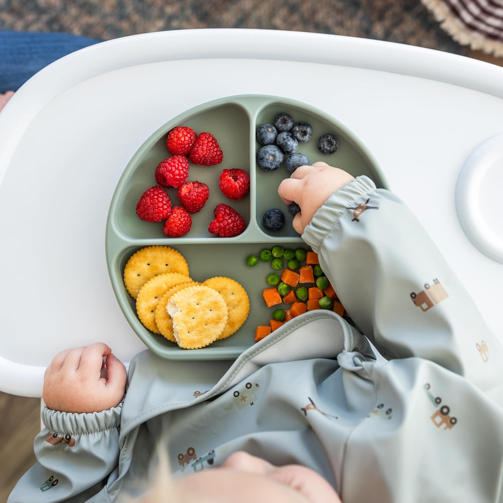 ATSHA silicone bowl with flexible sides for easy scooping and reduced slips