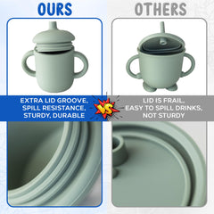 ATSHA sippy cup designed for little hands with secure lids for confident sipping