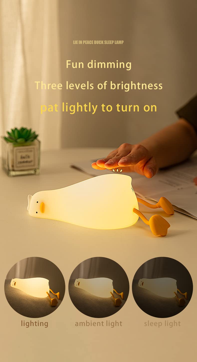 ATSUI Duck Night Light silicone closeup highlights safe, chewable silicone for little explorers.