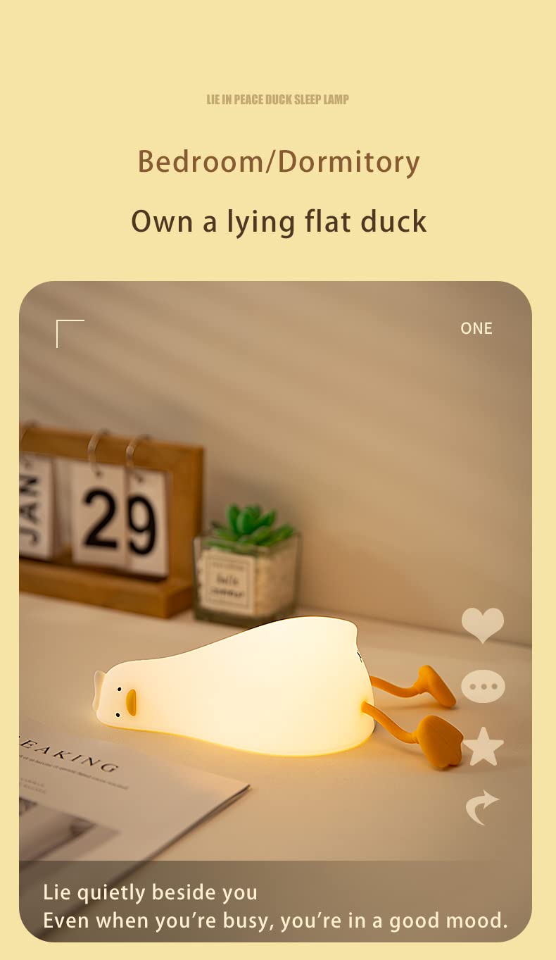 ATSUI Duck Night Light timer mode auto-off after 30 minutes for convenience.