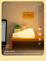 ATSUI Duck Night Light type-C charging port enables quick, reliable nightly recharges.
