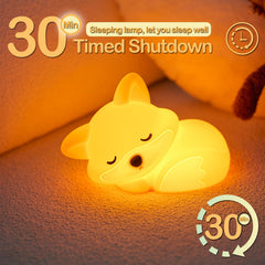 ATSUI Fox Night Light timer mode helps conserve battery.