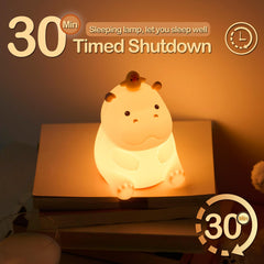 ATSUI Hippo Night Light touch-control top for easy on/off.