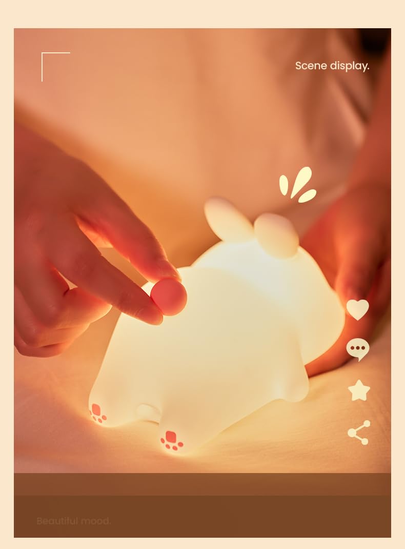 ATSUI Rabbit Night Light doubles as a cute, practical gift option.