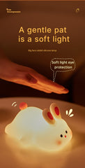 ATSUI Rabbit Night Light shows USB-C charging and a long-lasting battery.