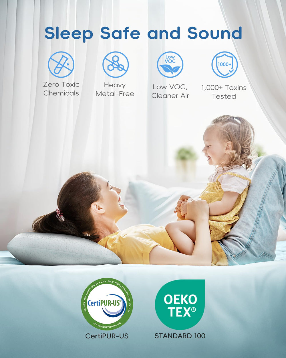 ATTABABY toddler pillow cooling gel for temperature control