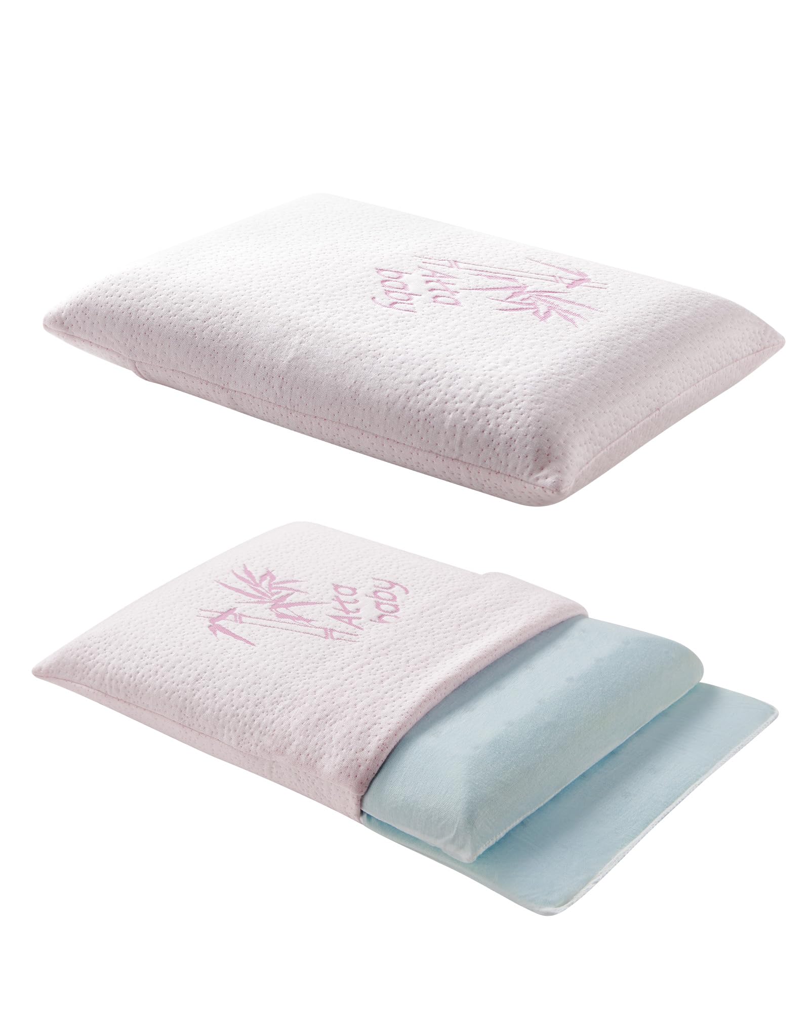 ATTABABY Toddler Pillow with two inserts supports growing necks during naps.