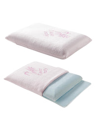 ATTABABY Toddler Pillow with two inserts supports growing necks during naps.