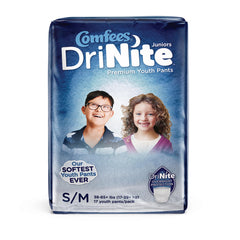 Attends DriNite Juniors side leak barriers provide secure containment during play.