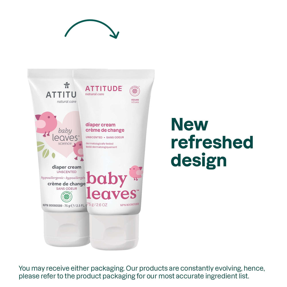 Attitude baby diaper cream zinc-oxide barrier image highlights moisture protection