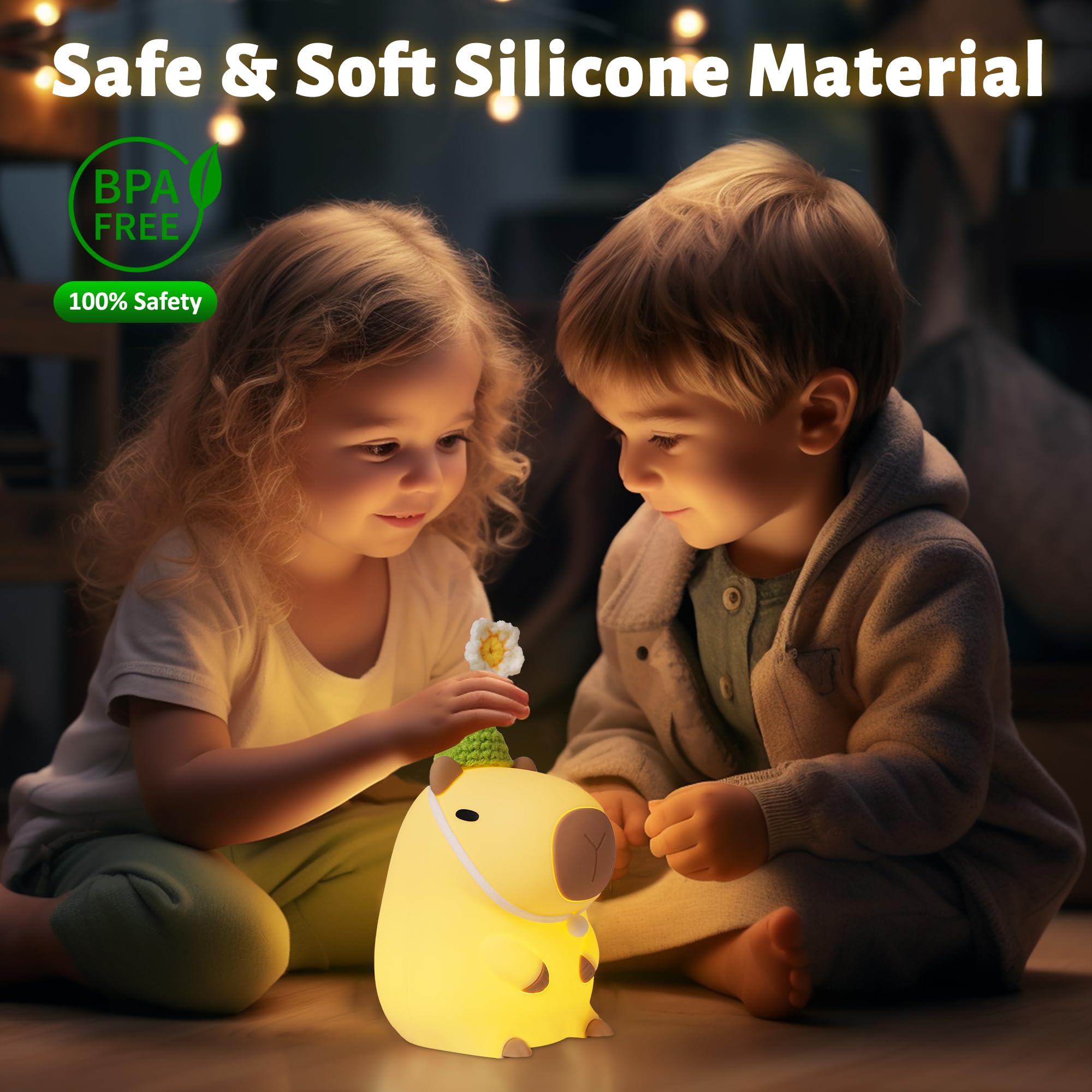 Attivolife Capybara night light features timer auto-off for easy routines