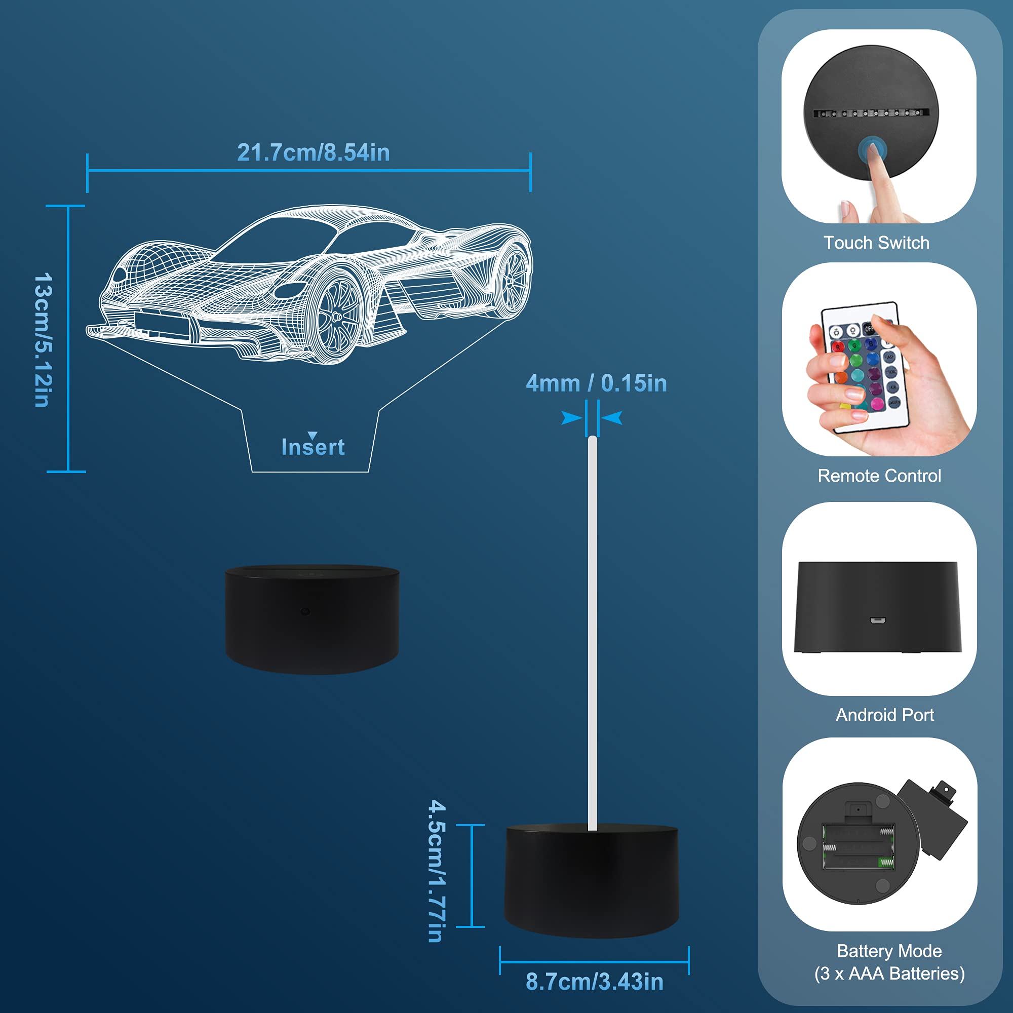 Attivolife Car Night Light makes a charming gift for kids and teens.