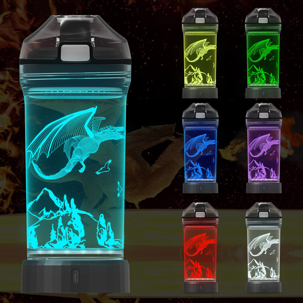 Attivolife Dragon Watter Bottle dragon illusion motivates hydration for school and travel