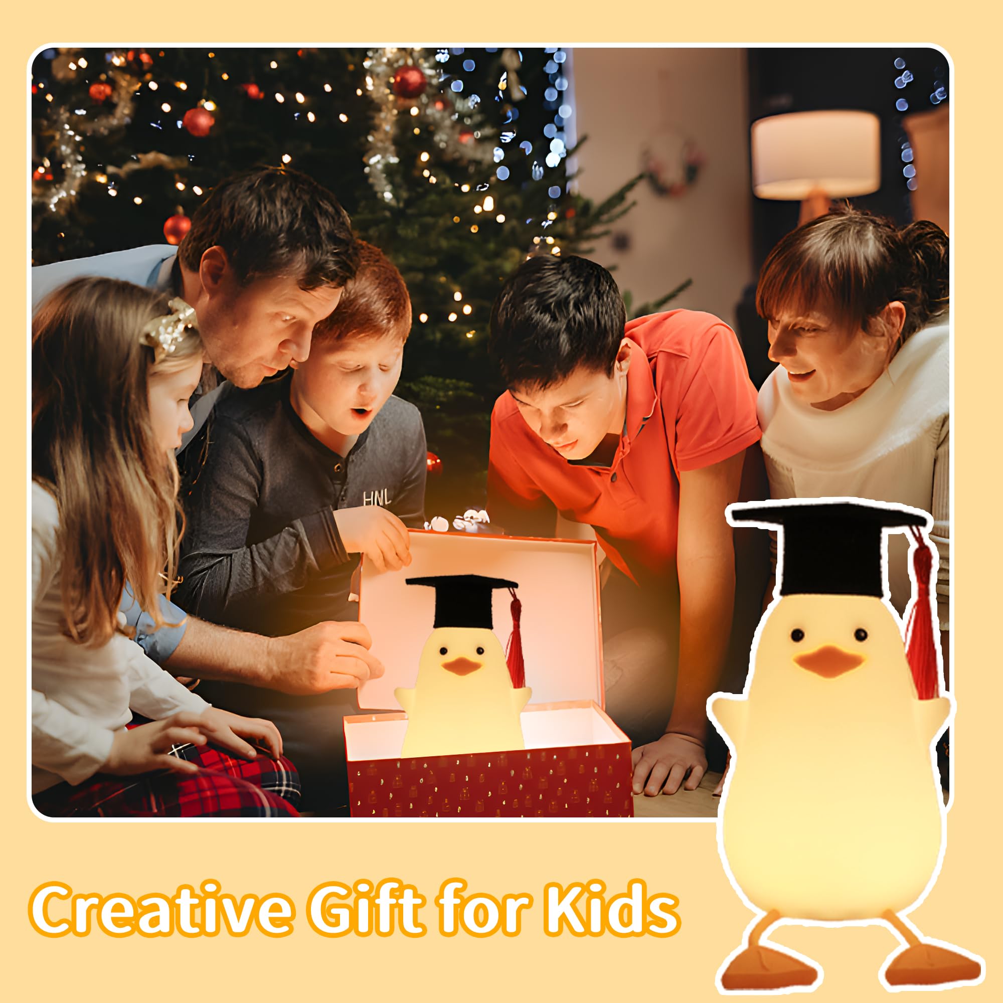 Attivolife duck night light with dimmable control for adjustable ambience.
