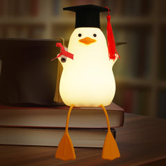 Attivolife duck night light with graduation cap provides a comforting bedtime glow.