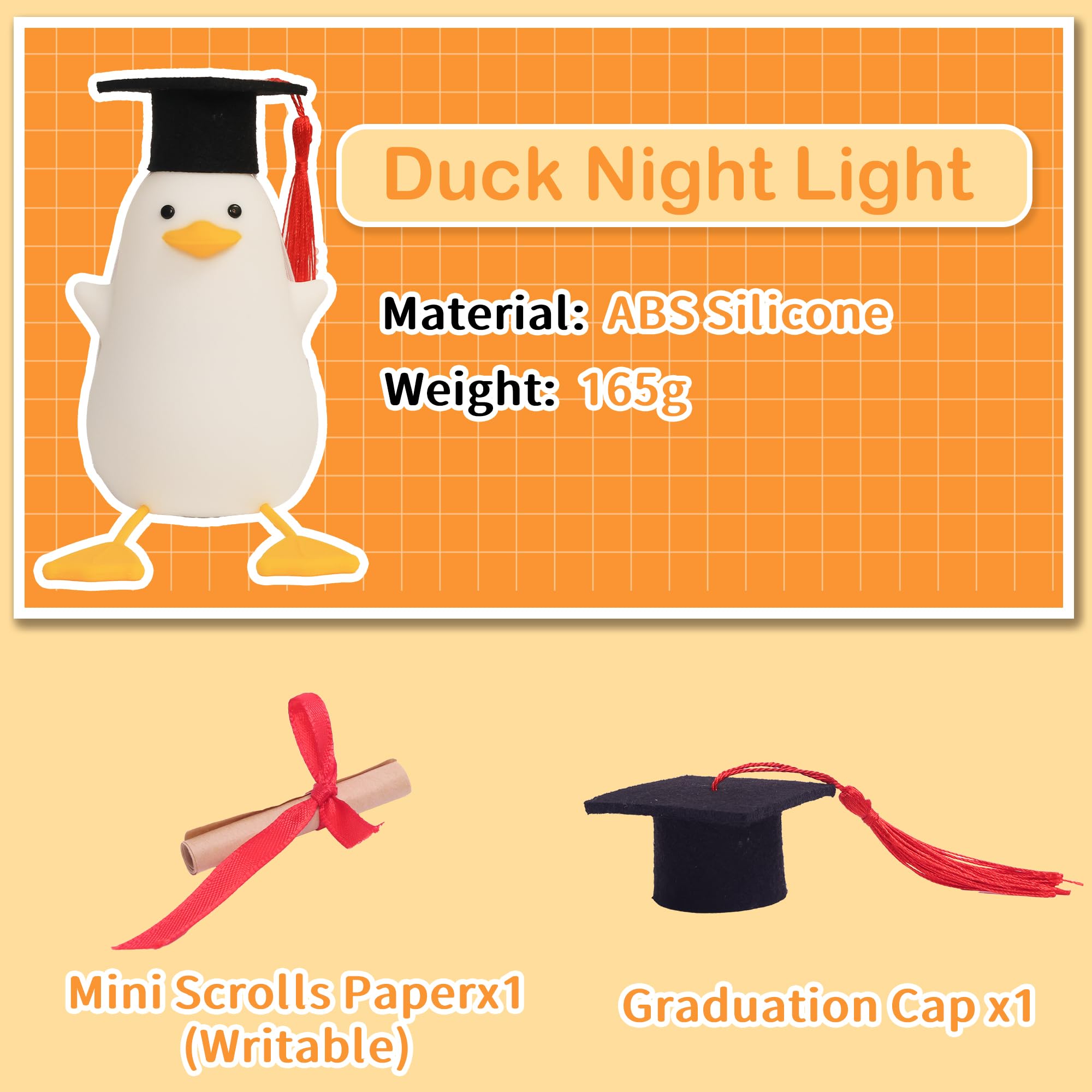 Attivolife rechargeable duck night light is portable for easy transport.