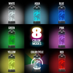 Attivolife Dragon Watter Bottle shows 7-color LED lights for night-time play and visibility
