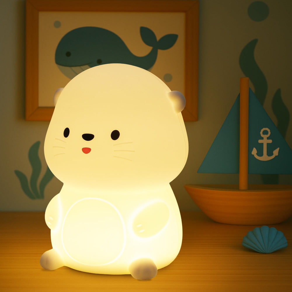 Attivolife Otter Night Light sea otter design glows softly for bedtime coziness