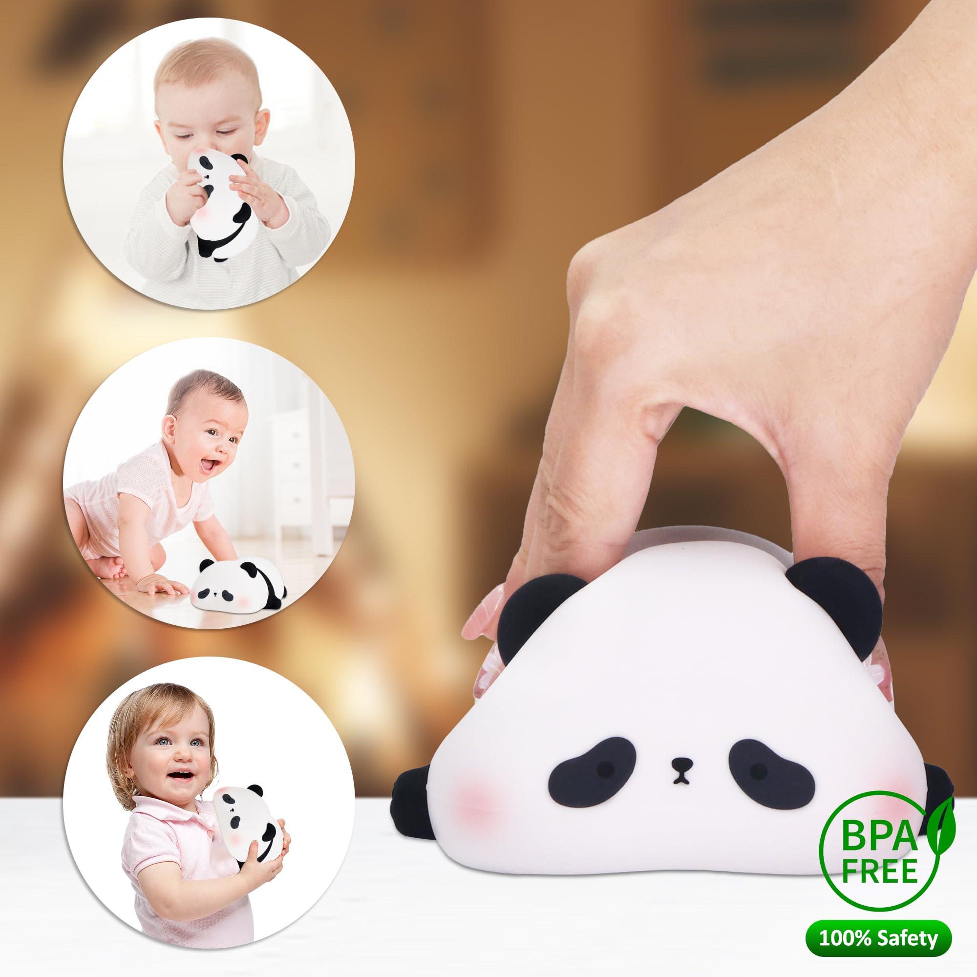 Attivolife Panda Night Light dimmable brightness for cozy evenings