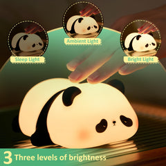 Attivolife Panda Night Light silicone texture close-up highlights kid-friendly build