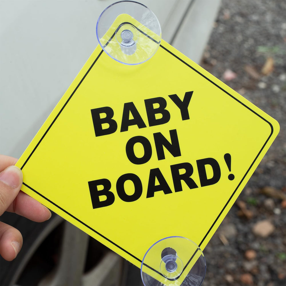 Auconda baby on board sign window attachment for easy use.