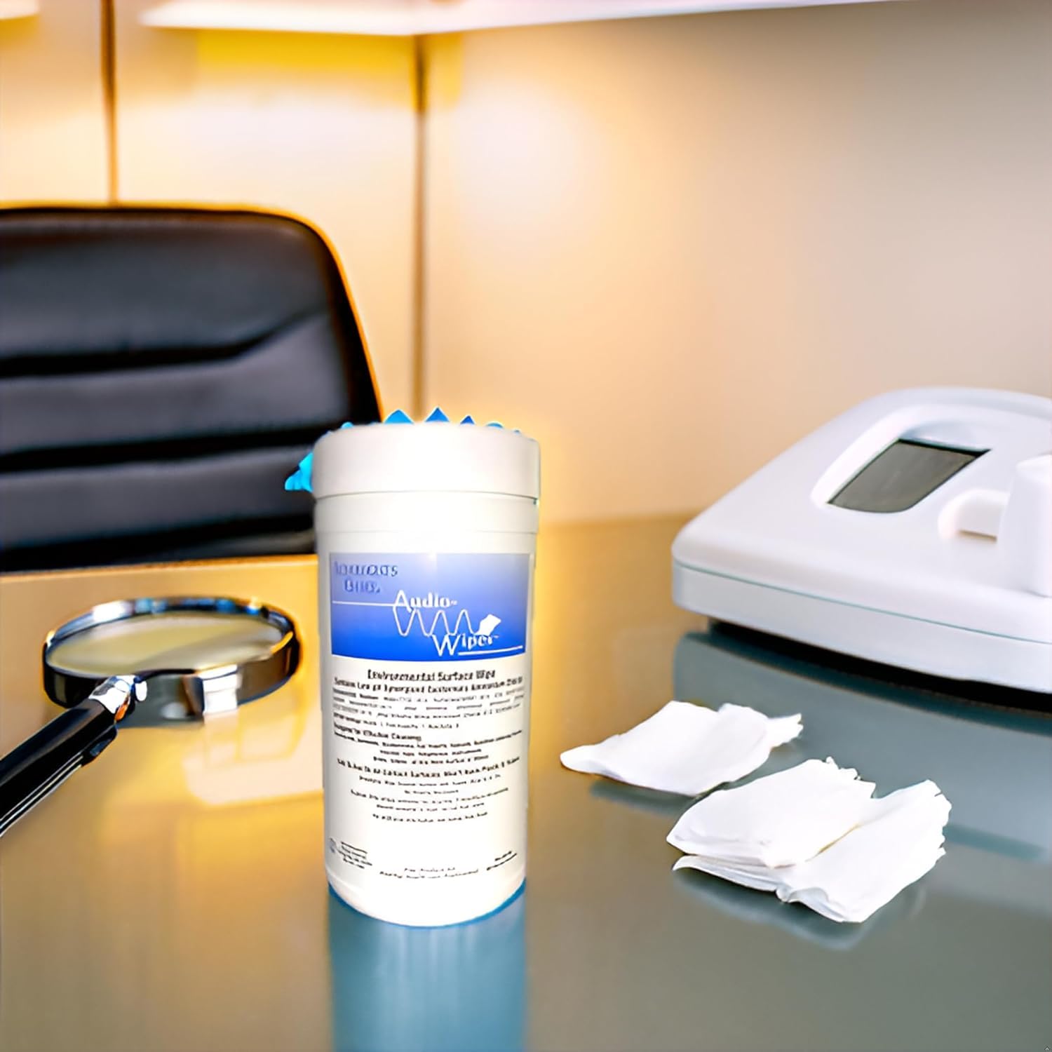 AUDIOLOGIST'S CHOICE Audio-Wipes individually wrapped for on-the-go device cleaning