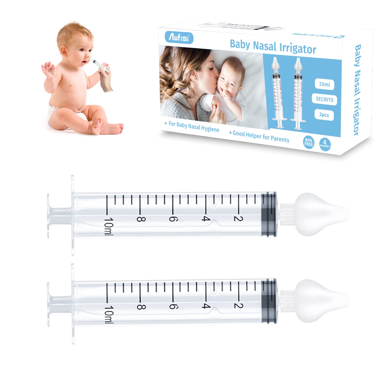 Aufisi nasal-irrigator-baby-10ml-packaging compact and travel-friendly.