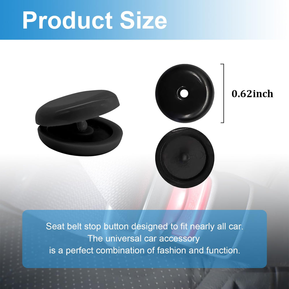 Augeny universal-fit button stop shown with accessories for easy installation in seconds.