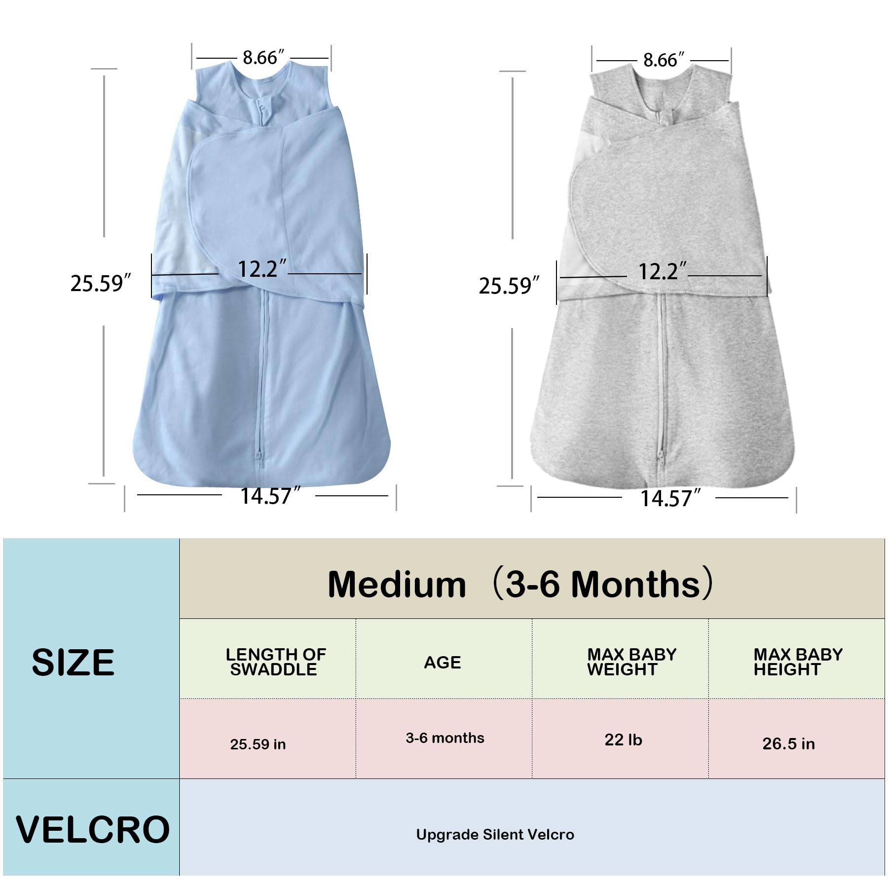 AugTwig blue-gray lifestyle image shows baby resting peacefully in the sleep sack.