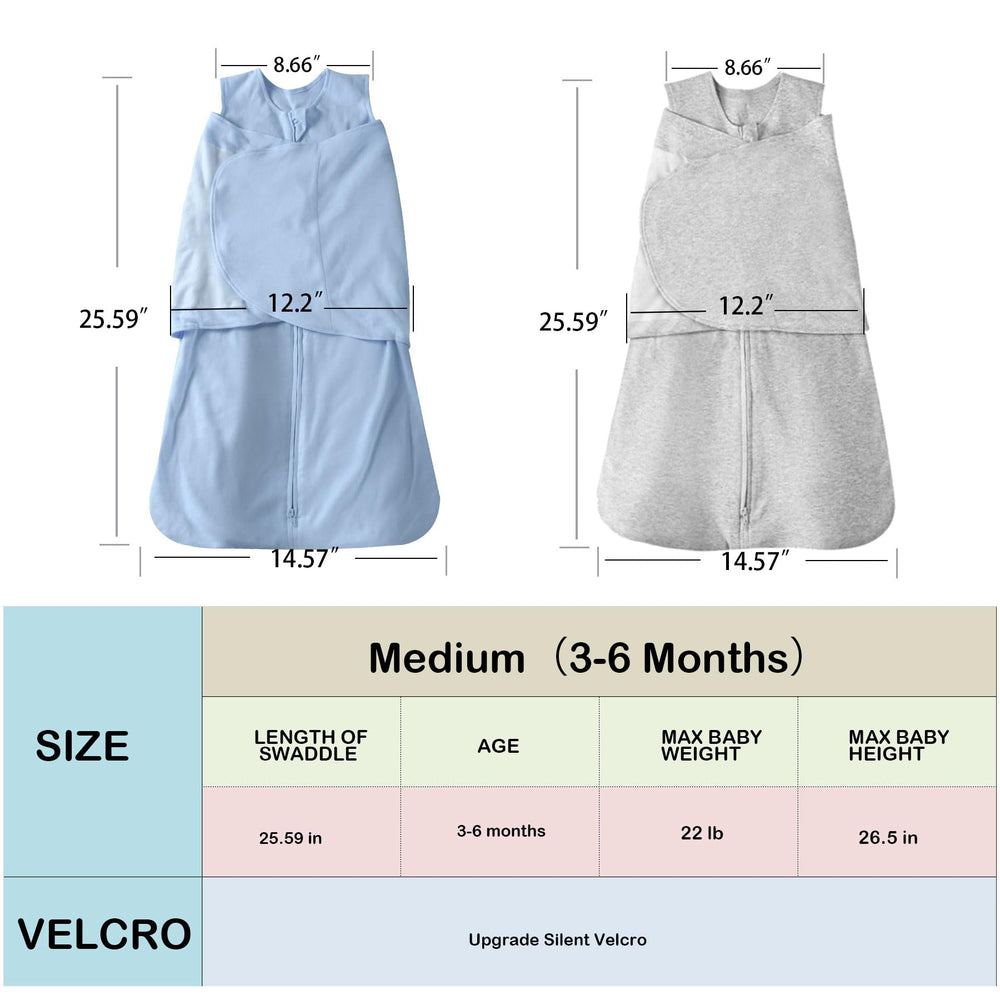 AugTwig blue-gray lifestyle image shows baby resting peacefully in the sleep sack.