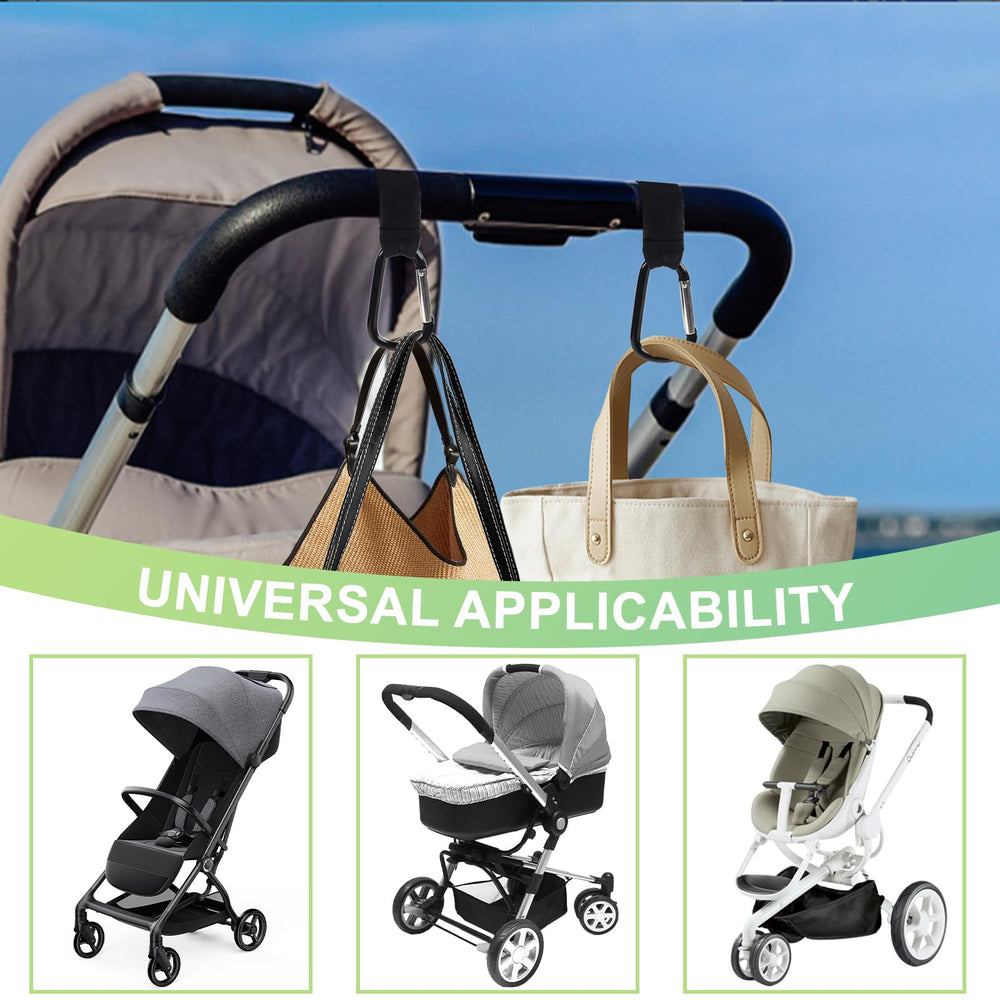Augwontior easy-clean stroller hooks keep surfaces tidy after outings.