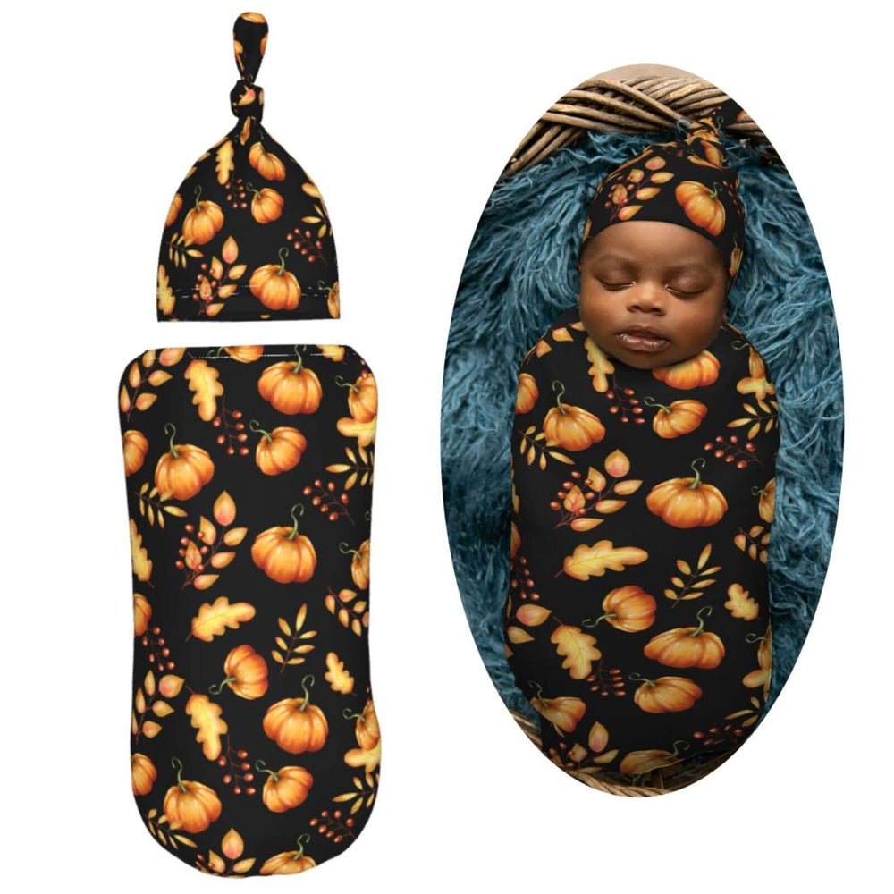 AuHomea swaddle beanie keeps baby warm during outings.