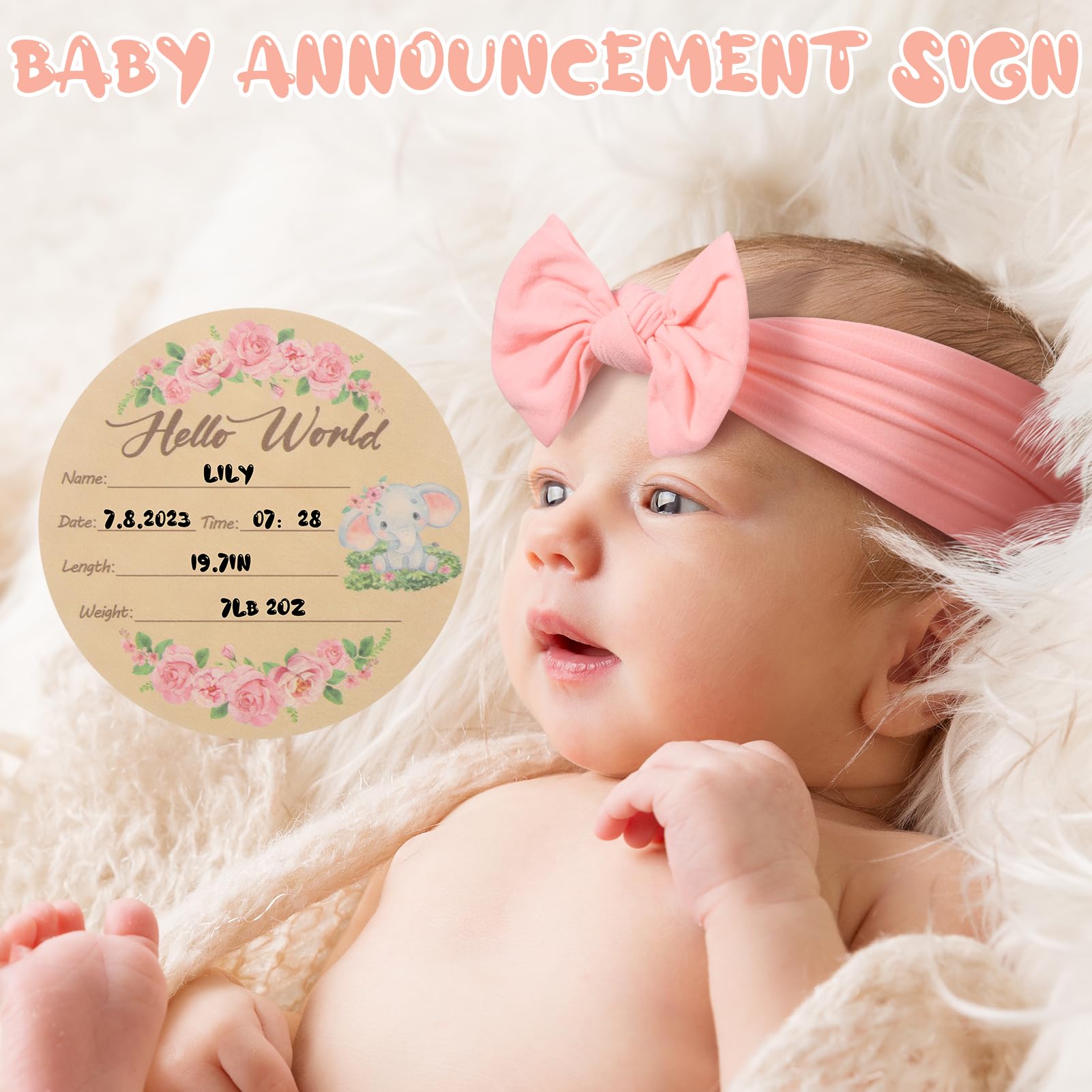 Auidy_6TXD headband adds cute styling for newborn photos.
