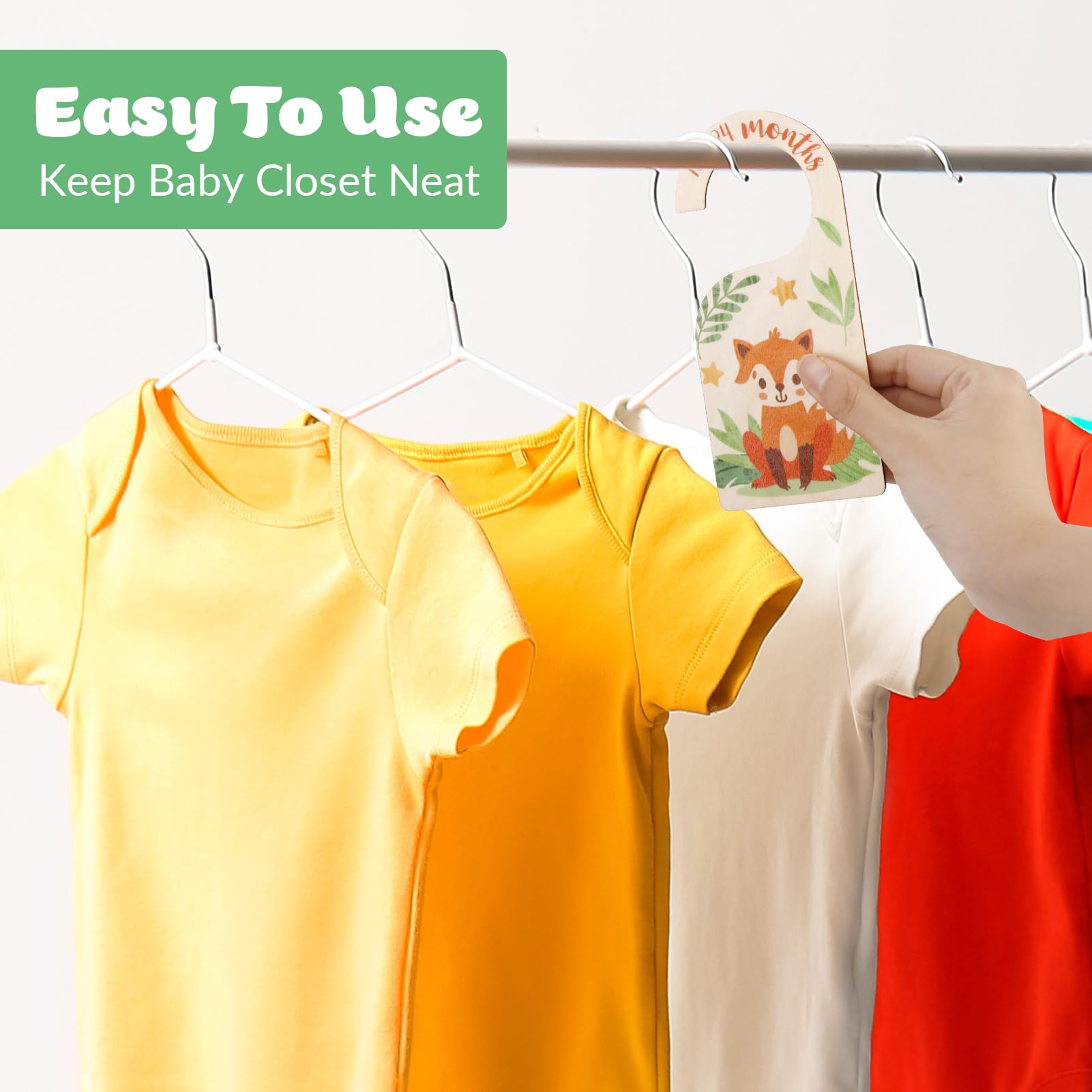 Auidy_6TXD smooth-surface baby closet dividers prevent fabric snagging