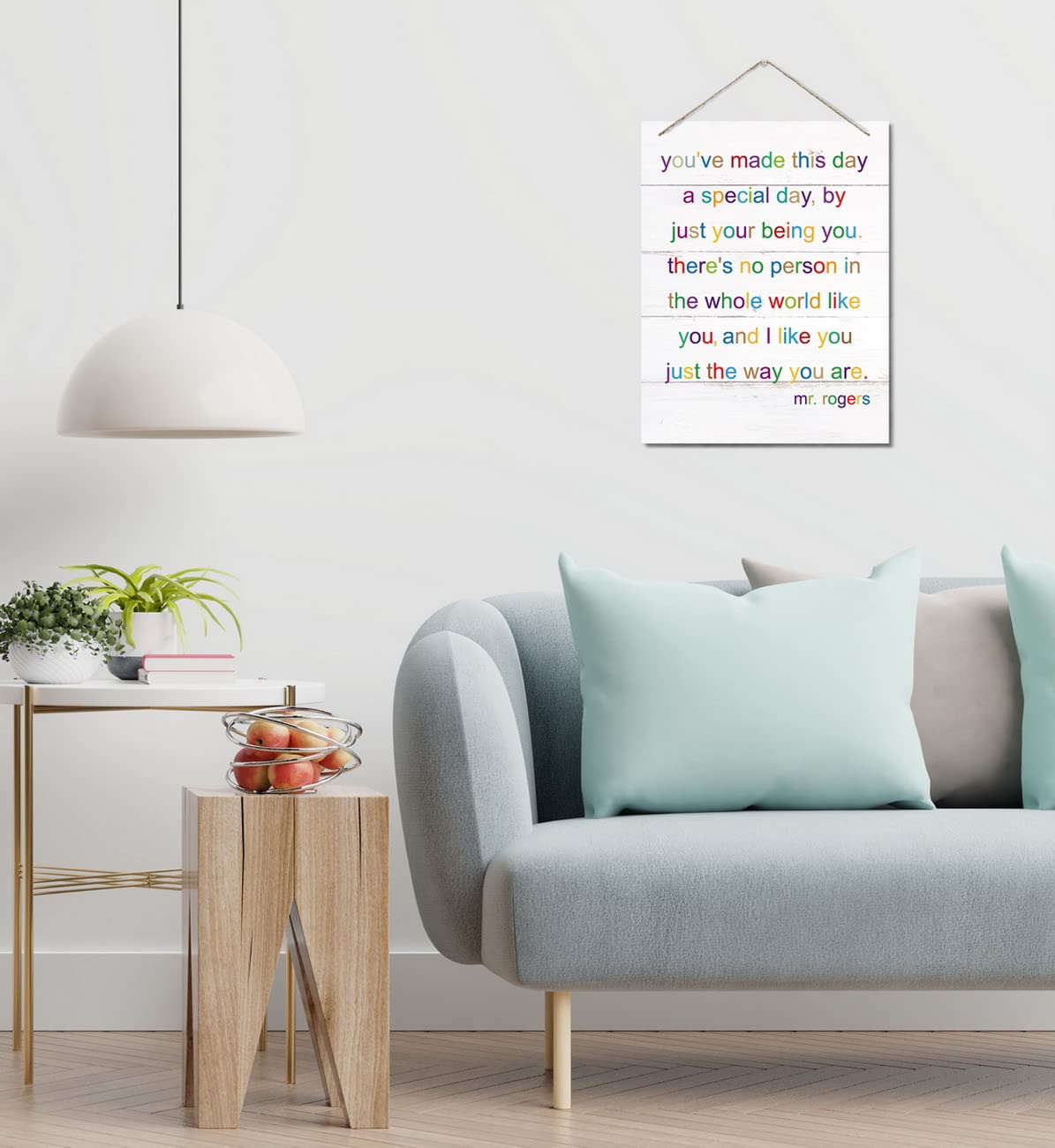 AUII JO DESIGN MDF wood sign texture highlights durable fade-resistant finish