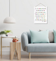 AUII JO DESIGN MDF wood sign texture highlights durable fade-resistant finish