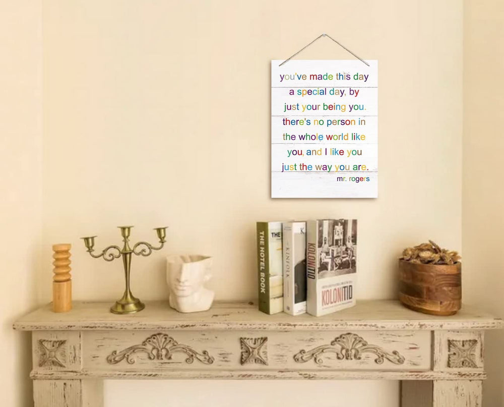 AUII JO DESIGN wall decor for nurseries featuring I Like You Just The Way You Are