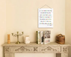 AUII JO DESIGN wall decor for nurseries featuring I Like You Just The Way You Are